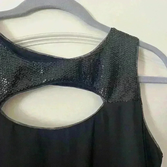 BCBGMaxazria Women’s XS Black Layered Dress Top - Picture 3 of 12